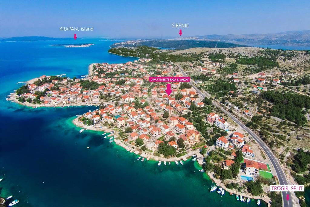 Charming Seaside Apartments Noa & Jakov, Zaboric Sibenik Екстериор снимка